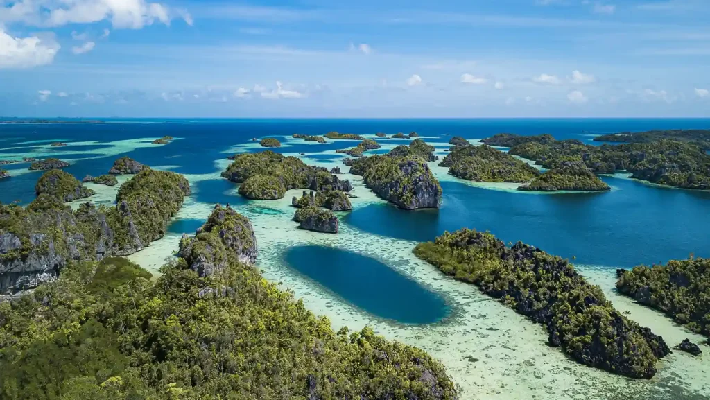 Raja Ampat's pristine waters and karst islands, inspiring Agung Afif's vision for sustainable Indonesian tourism development